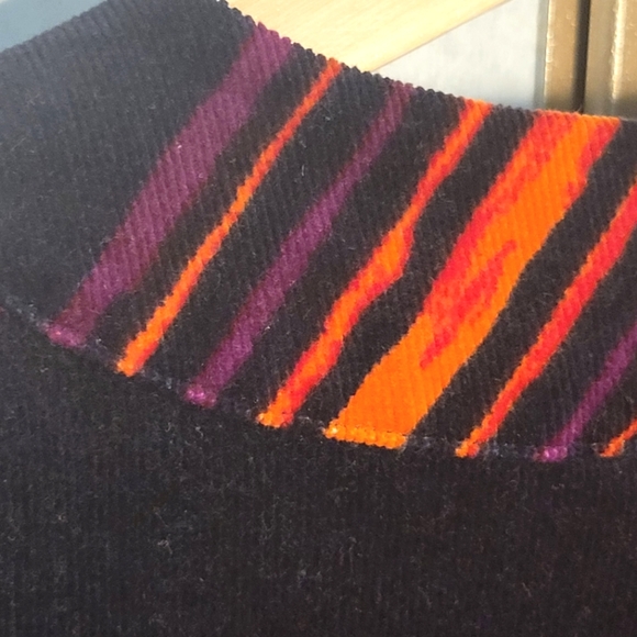 NWOT GO INTERNATIONAL Corduroy Mod Print Mini Dress - Picture 8 of 13